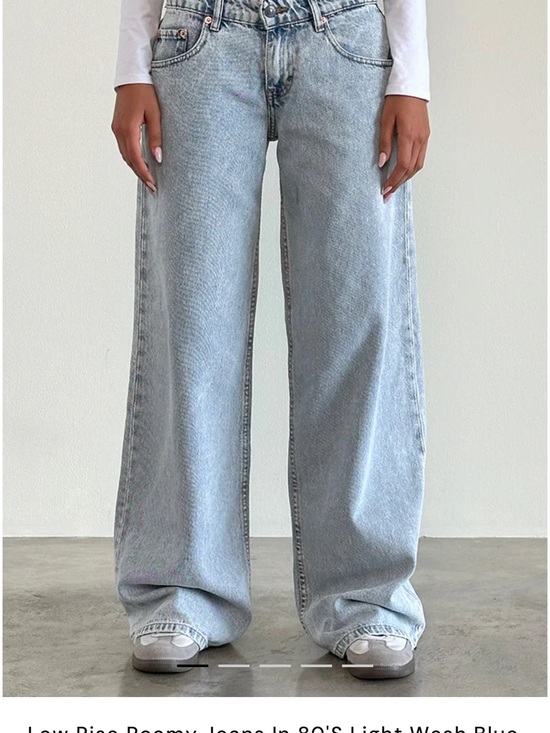 Motel Denim - Motel - Light Wash Wide Leg Women's Jeans - Classic Comfortable Fit